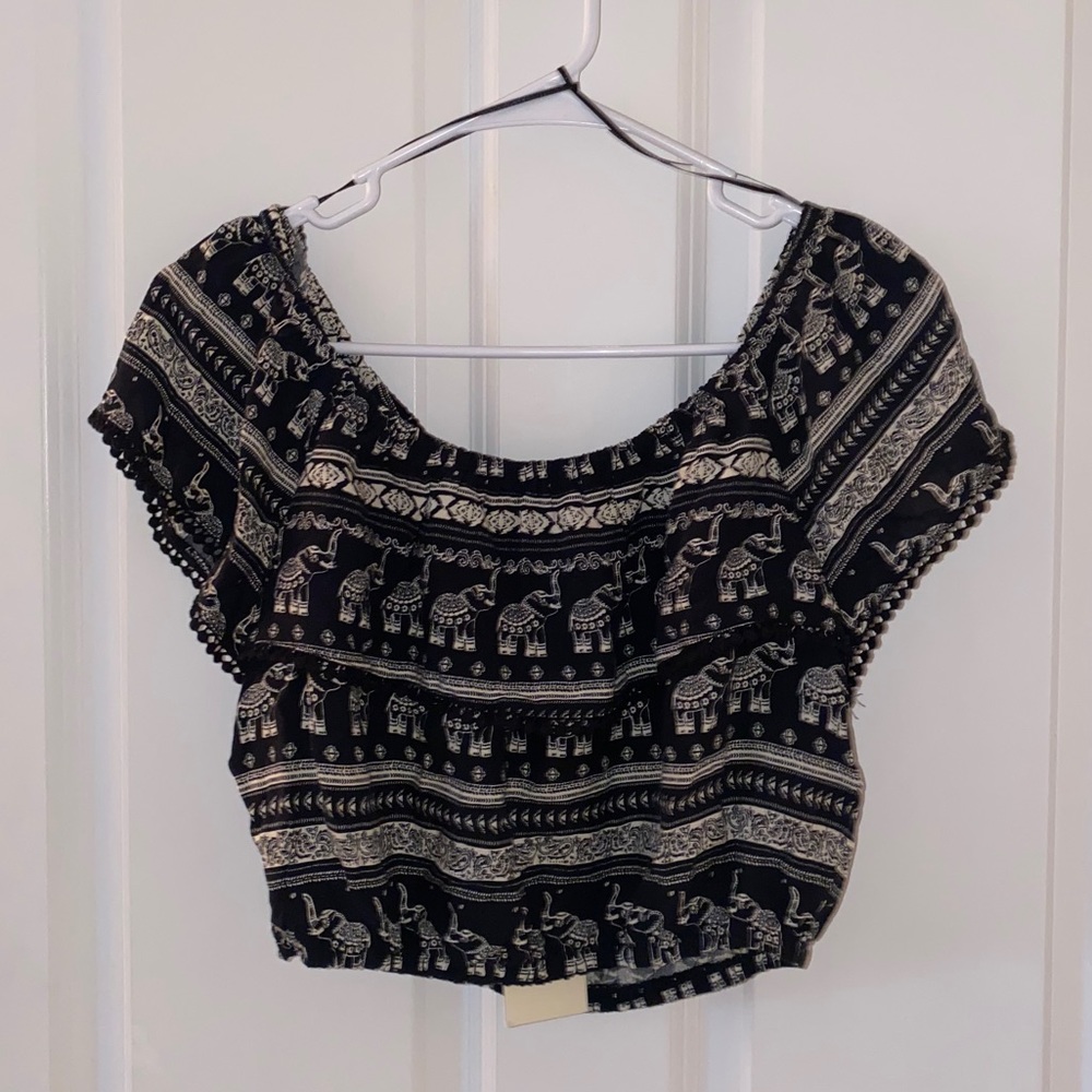 H&M Coachella Off the Shoulder Crop Top
